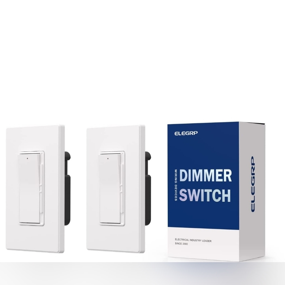 ELEGRP Digital Dimmer Light Switch for 300W Dimmable LED/CFL Lights and 600W
